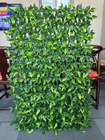 Clôture de jardin en plastique de mur de simulation de clôture de fleur artificielle télescopique pour l'extérieur pour les décorations de Noël et du Nouvel An