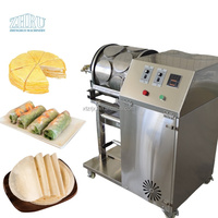 Machine à crêpes et à rouleaux de printemps entièrement automatique multifonction avec chauffage au gaz