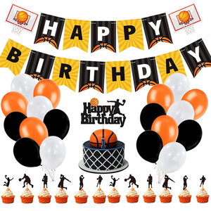 UNK Basketball Thème NBA Fond Fête Fournitures Ballon Gâteau Topper Bannière Baby Shower Enfant Fête D'anniversaire Décoration
