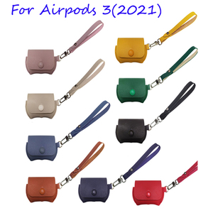 Miễn Phí Mẫu Cho New Air Pods 3 (2021) Da PU Trường Hợp Với Strap & Dữ Liệu Dòng Buggy Bag - Product Image 2