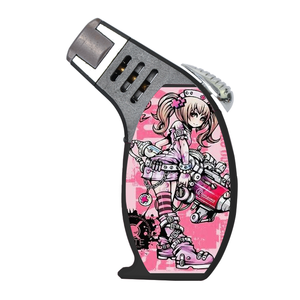 Cigarette Portable de haute qualité Logo personnalisé torche oblique briquet Jet flamme pour la vente en gros - Product Image 1