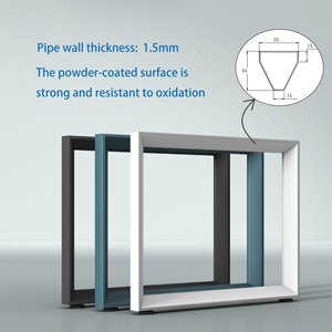 Thiết kế hiện đại có thể điều chỉnh kim loại sắt bảng chân đơn thanh đứng bàn khung cho văn phòng nhà cho văn phòng hiện đại khung bàn - Product Image 2