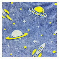 Tissu polaire flanelle imprimé offset double face lumineux 100 % polyester 230 g/m² tendance 2026 pour couverture