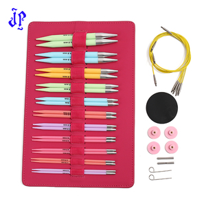 JP 11 paires <span class=keywords><strong>d</strong></span>'<span class=keywords><strong>aiguilles</strong></span> à tricoter rondes de plusieurs tailles <span class=keywords><strong>interchangeables</strong></span> ensemble <span class=keywords><strong>d</strong></span>'<span class=keywords><strong>aiguilles</strong></span> à tricoter <span class=keywords><strong>circulaires</strong></span> colorées - Product Image 1
