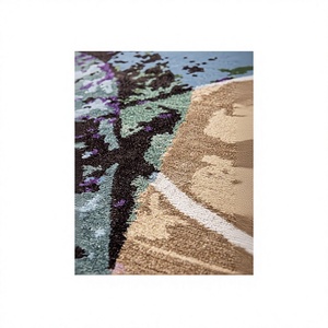 Tapis de luxe en laine et soie de style persan, tufté à la main, à poils moyens, pour espaces intérieurs élégants - Product Image 1