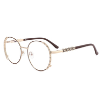 Nuevas Monturas de Gafas de Metal con Diseño de Moda Ojo de Gato para Todo Tipo de Rostro, Gafas con Patillas de Resorte