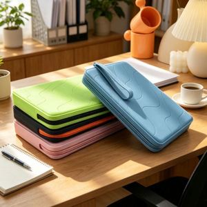 Hot Sale 100% Eco Friendly Small Silicone <b>File</b> Bag Fashionable Zipper Closure Washable Travel <b>Case</b> for Daily Use - Product Image 1