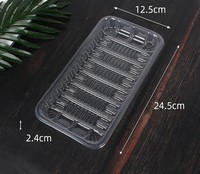 Vente en gros blister transparent Boîte d'emballage alimentaire jetable Légumes Fruits de mer Steak frais Viande PP Plastique Plateau sous vide