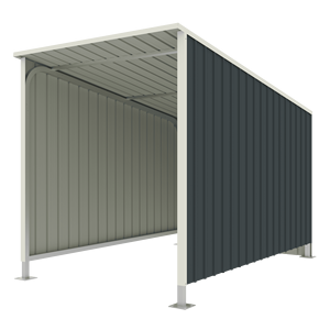 Hangar ELS0508-H180 pour motocyclettes Hangars de rangement dans la cour Hangar en métal - Product Image 3