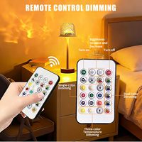 Lampe de table projecteur d'ondes océaniques RGB à LED, sans fil, rechargeable par USB, avec contrôle tactile et intensité réglable, effet vague d'eau