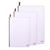 A5 A4 Hardcover Spiral Notizbuch Modern Personalisierbarer Einband Rohling Tagebuch für die Schule 100 Seiten Sublimations-Leder-Notizbuch