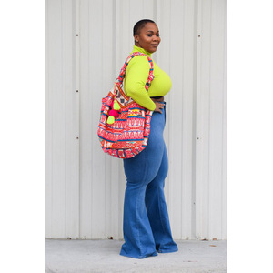 HSF2295 New Arrivals Fashionable Plus Size <strong>Jeans</strong> Slim Fit Wide Leg Fare <strong>Jeans</strong> Women Stretchy Denim <strong>Jeans</strong> - Product Image 2