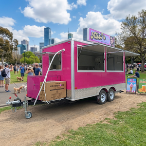 Camion per alimenti mobili più venduti servizio personalizzato standard degli stati uniti 4M camion fast <span class=keywords><strong>Food</strong></span> nero con macchina Snack - Product Image 1