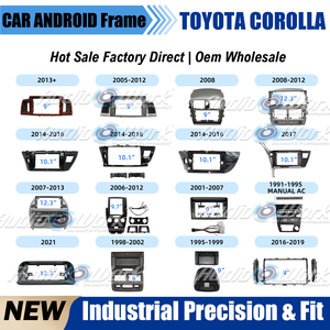Cadre universel pour autoradio DVD pour TOYOTA COROLLA YARIS RAV4, kit de montage pour tableau de bord, navigation GPS, cadre d'autoradio - Product Image 1