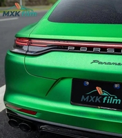 Film de protection de voiture en vinyle noir mat, film de protection de voiture en vinyle chromé vert pomme, film de protection de voiture en vinyle vert militaire mat