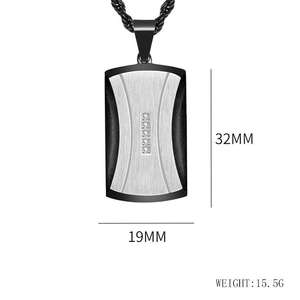 Minimalist Handmade Waterproof Tarnish Free Pvd 316 Stainless Steel <b>Fashion</b> Jewelry Pendant <b>Necklaces</b> for Men Man - Product Image 1