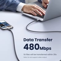Kabel USB C UGREEN 100W Pengisian Daya Cepat, Kabel Charger Tipe C PD100W 5A QC4.0 Pengisian Cepat, Kabel Data USB untuk iPhone Huawei