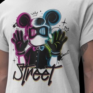 Pegatinas Termoadhesivas Urban Teddy Bear DTF con <span class=keywords><strong>Citas</strong></span> Aterradoras, Transferencias Térmicas para Ropa Urbana, Graffiti, Hip Hop, Oso para Jóvenes - Product Image 3