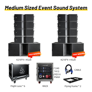 Système de sonorisation professionnel <span class=keywords><strong>L</strong></span>-solution K210 Passive 10 pouces <span class=keywords><strong>Line</strong></span> <span class=keywords><strong>Array</strong></span> KS28 avec deux caissons de basses de 18 pouces - Product Image 5
