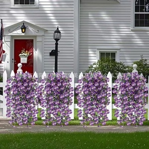 Chao Xingmei Artificial Pansy Flower Basket 30cm-100cm <b>Plastic</b> Home Decor Wedding Outdoor Wall Hanging - Product Image 4