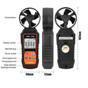 Anemômetro Digital Mini Portátil Victor RuoShui 816M para Medição de Velocidade do Vento, para Pedidos OEM e Personalizados - Product Image 4