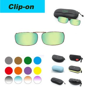 Lunettes de soleil confortables polarisées carrées UV400 Protection Lunettes de soleil à clipser pour la course à pied-Métal léger noir - Product Image 3