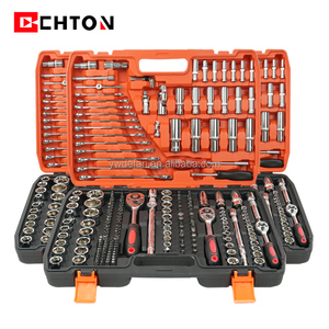 216 pcs Orange + hộp màu đen công cụ xe hơi tuốc nơ vít Bit Ổ cắm cờ lê tự động Ratchet cờ lê Chrome ổ cắm Bộ dụng cụ cầm tay thiết lập - Product Image 1