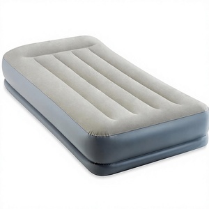 Colchón <span class=keywords><strong>Inflable</strong></span> <span class=keywords><strong>Intex</strong></span> 64115ED Dura-Beam Standard Pillow <span class=keywords><strong>con</strong></span> Bomba Eléctrica Integrada, 12 Pulgadas de Grosor, Capacidad de 300 lb, Material de PVC - Product Image 1