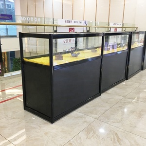 Điện thoại di động cửa hàng hợp kim nhôm kính xoay tủ trưng bày LED ánh sáng kỹ thuật số tủ trưng bày tùy chỉnh tủ kính - Product Image 6