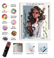 Peinture Diamant 5D à Perles Rondes Complètes, Thème Sirène Océanique, 40x50, Kit DIY, Décoration Murale pour la Maison