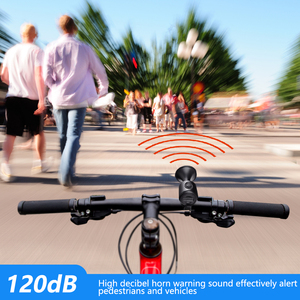 Nouvel Arrivage <span class=keywords><strong>Klaxon</strong></span> Électrique de Vélo 120 dB Mini Sonnette Forte <span class=keywords><strong>pour</strong></span> Vélo de Route, Avertisseur Sonore Étanche Rechargeable <span class=keywords><strong>pour</strong></span> Cyclisme - Product Image 3