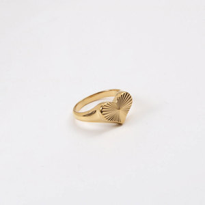 <span class=keywords><strong>Bague</strong></span> de mariage romantique en forme de cœur, plaquée or 14k 18k PVD, en acier inoxydable 316L, anti-ternissement, étanche, avec logo personnalisé – Meilleure vente - Product Image 5