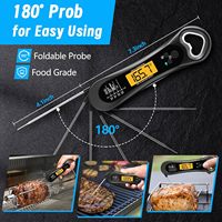 Thermomètre à viande numérique à lecture instantanée avec ouvre-bouteille, rétroéclairage et calibration, thermomètre alimentaire, gadgets de cuisine