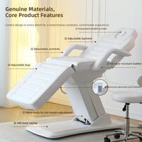 Chaise électrique compacte pour extensions de cils, peu encombrante, idéale pour les petits espaces de soins esthétiques et salons de beauté.