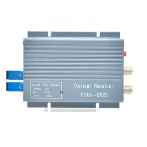 Mini receptor óptico FTTH CATV con nodo óptico de 2 puertos AGC para redes 3G y 4G Convertidor de medios de fibra óptica con conector SC