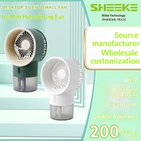 Ventilateur de refroidissement miniature mécanique personnalisé USB avec pulvérisation d'eau, portable pour usage extérieur, domestique et commercial