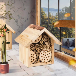 Hôtel à insectes en bois personnalisé, habitat naturel pour insectes du jardin et d'extérieur, vente en gros - Product Image 2