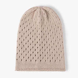 Bonnet tricoté unisexe en coton 100% style J ajouré et souple, idéal pour la maternité et la période post-partum – Vente en gros - Product Image 4