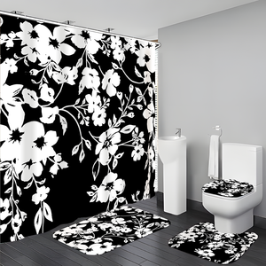 Cortina <span class=keywords><strong>de</strong></span> Ducha y Alfombrillas <span class=keywords><strong>de</strong></span> <span class=keywords><strong>Baño</strong></span> Modernas <span class=keywords><strong>de</strong></span> Lujo al por Mayor, Material <span class=keywords><strong>de</strong></span> Poliéster, Tamaño Personalizable, Marca Mellon - Product Image 1