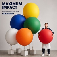 10 ballons géants en latex de 36 pouces, gros ballons ronds jumbo de 90 cm, épais, pour la décoration de mariage, d'anniversaire, de fête, fournitures pour événements, ballons en latex