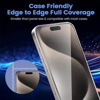 Protection d'Écran en Verre Trempé 9H 2.5D Couverture Intégrale Anti-Rayures HD Claire pour iPhone 15 14 13 12 11 X Mini Pro Max