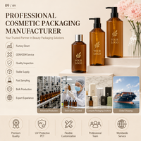 Bouteille de lotion en PET ambré anti-UV 500 ml avec bouchon à vis argenté et tube jaune, rechargeable, pour shampoing, gel douche, usage en salon
