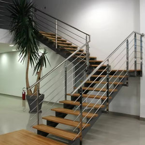 Su misura scala diritta a sbalzo in legno moderno galleggiante scala interna con gradini in legno per scale interne - Product Image 3