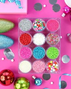 1KG 케이크 뿌리 도매 식용 설탕 구슬 다채로운 설탕 진주 뿌려 진주 베이킹 장식 - Product Image 3