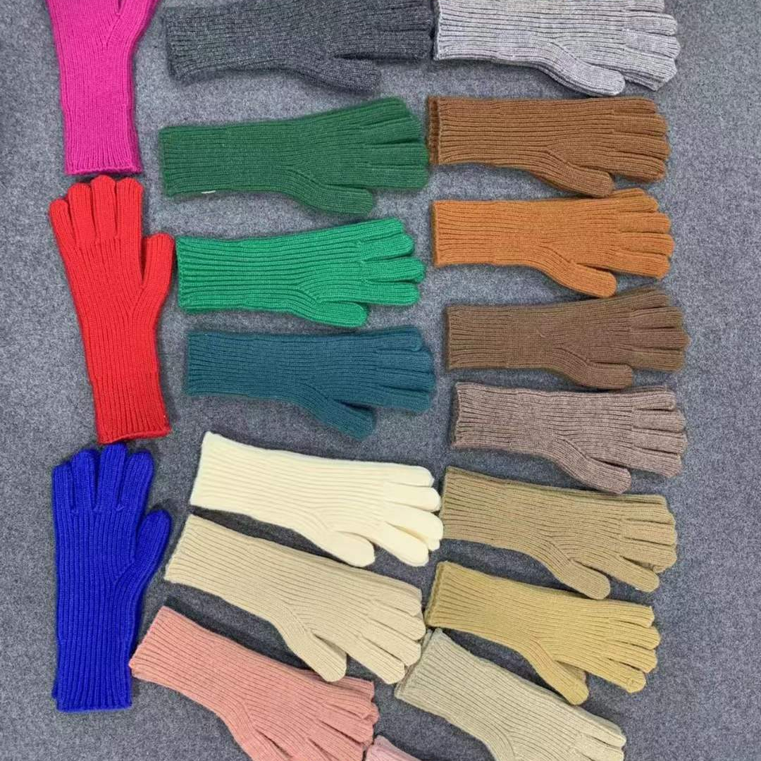 Пользовательские дешевые акриловые Прихватки для смартфона для взрослых Прихватки с сенсорным экраном вязаные забавные зимние варежки противоскользящие для вождения езды на велосипеде