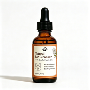 Nettoyant naturel <span class=keywords><strong>pour</strong></span> les oreilles des chiens et traitement des infections, gouttes <span class=keywords><strong>pour</strong></span> chiens contre les <span class=keywords><strong>d</strong></span>émangeaisons, les irritations et l'accumulation de cérumen - Product Image 1