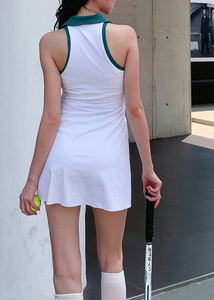 Gaun tenis wanita, pakaian set kebugaran Gym rok tenis ringan dan elastis 2023 - Product Image 5