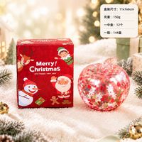 Cadeau de Noël de Pingguo, Fruit de Noël en verre Happy Touching, Pomme paisible, Sucre de malt, Happy Touching