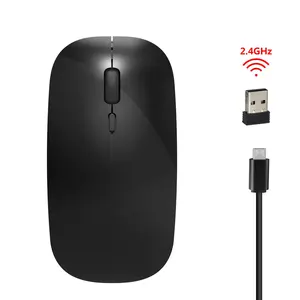 Factory Wholesale Hot Sale Generation Wireless 2.4G Mouse Mute Laptop Desktop Gift Cross-Border Wireless Office Mouse