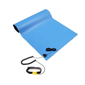 Antistatic Mat Esd Custom Cutting Blue Green Gray ESD Antistatic Repair Tools Blanket Desk Anti Static Table Mats ESD Mat Anti-static Rubber Mat